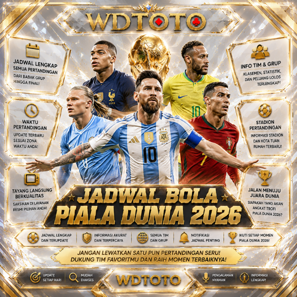 WDTOTO — Informasi jadwal bola Piala Dunia 2026 terlengkap dan update resmi FIFA World Cup