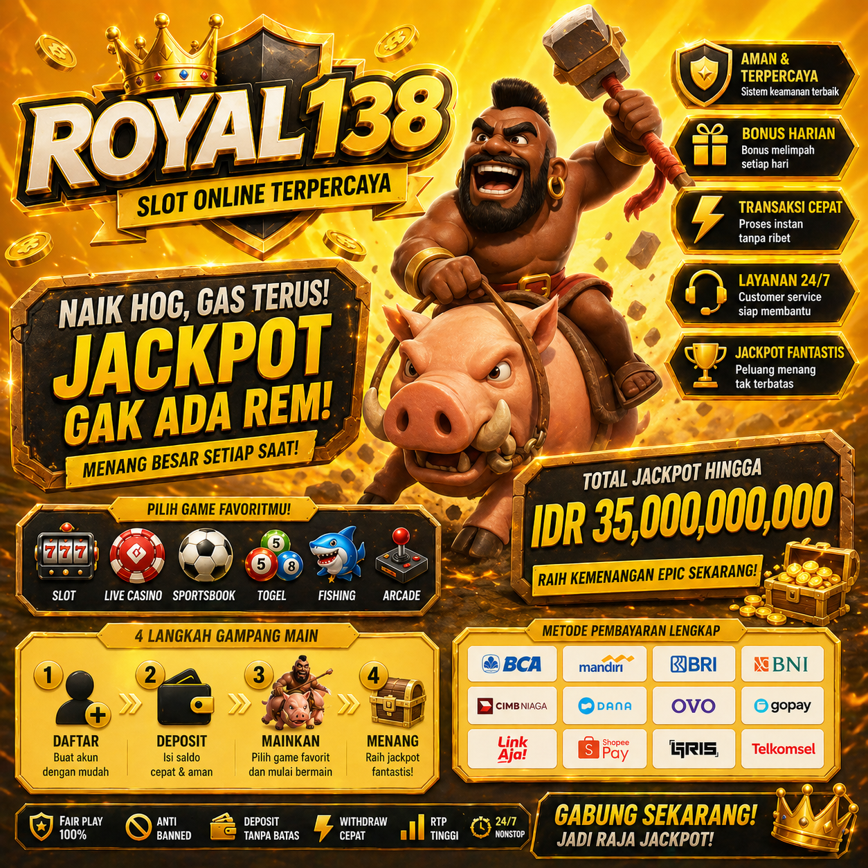 Royal138 Alternatif Hoki $ Rahasia Menang Telak Beruntun # myloja