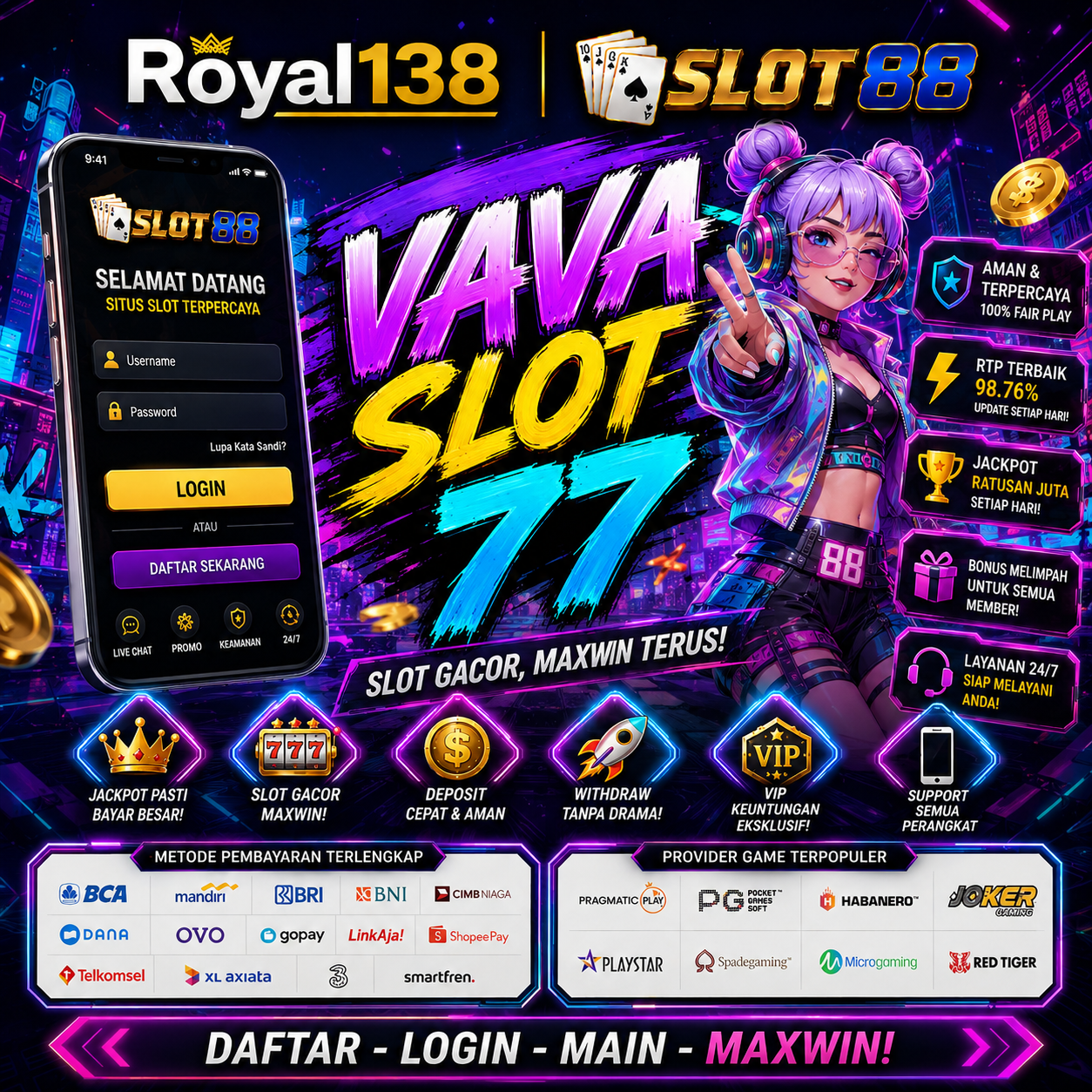 SLOT88 # Vava Slot 77 Situs Berburu Jackpot Slot777 Terbaru Paling Cepat Pecah Hari Ini 