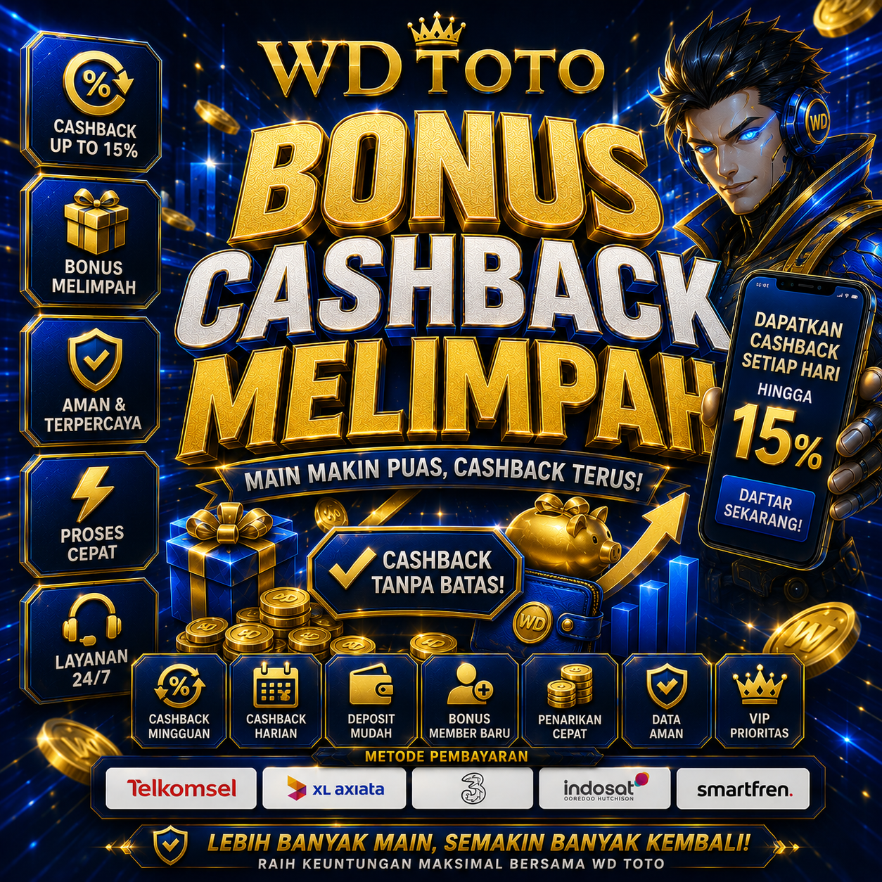 WDTOTO $ Bonus Cashback Melimpah Komunitas Game Online Seru # upperlife